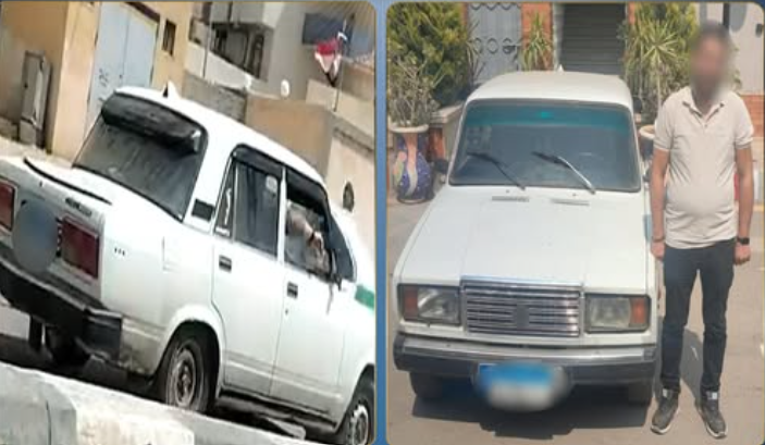 كشف ملابسات فيديو سير سيارة عكس الاتجاه بالبحيرة وضبط قائدها